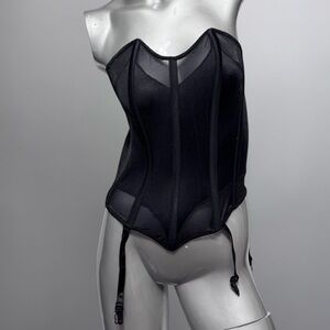 Coquette Y2K Black Bustier Corset